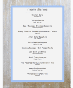 Stupid Good Cookbook Table of Contents